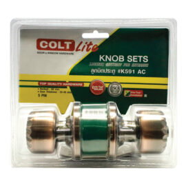 ลูกบิดประตู COLT LITE #K591 AC (ฝาเล็ก) รุ่นแผง