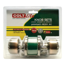 ลูกบิดห้องน้ำ COLT LITE #K591 AC (ฝาเล็ก) รุ่นแผง