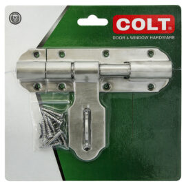 กลอนขวาง COLT #038 5″ SS หนา 3mm. แกน 1/2 (1อัน/แผง)