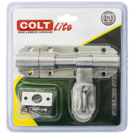 กลอนขวางสแตนเลส COLT LITE #3034 4″ SS (1อัน/แผง)