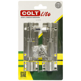 กลอนสแตนเลส COLT LITE #105-B 4″ SS (2อัน/แผง)