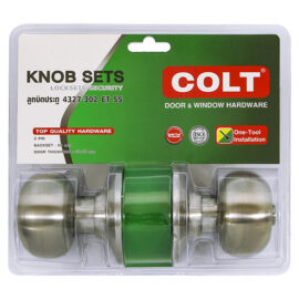 ลูกบิดประตู COLT #4327-302 SS (ฝาเล็ก) รุ่นแผง