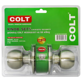 ลูกบิดประตู COLT #6307-A SS (ฝาใหญ่) รุ่นแผง