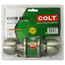 ลูกบิดประตู COLT #8107 SS (ฝาเล็ก) รุ่นแผง