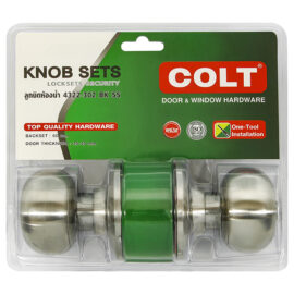 ลูกบิดห้องน้ำ COLT #4322-302 SS (ฝาเล็ก) รุ่นแผง