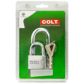 กุญแจคล้องสีเงิน COLT #922 40mm. ดอกกันขโมย รุ่นแผง