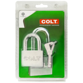 กุญแจคล้องสีเงิน COLT #922 50mm. ดอกกันขโมย รุ่นแผง