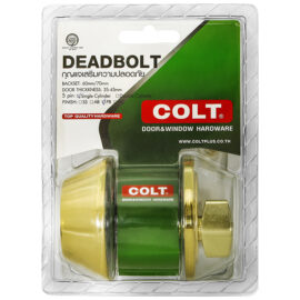กุญแจลิ้นตาย COLT #7700 ซิงเกิ้ล สีทอง รุ่นแผง