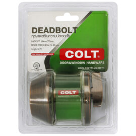 กุญแจลิ้นตาย COLT #C7701 ซิงเกิ้ล AC รุ่นแผง (ตัวบิดยาว)