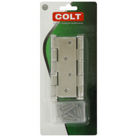 บานพับสแตนเลส COLT #26 4″x3″ SS304 (2อัน/แผง)