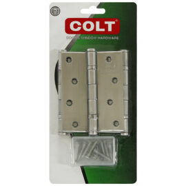 บานพับสแตนเลส COLT #28 4″X3″ SS304 (3อัน/แผง)