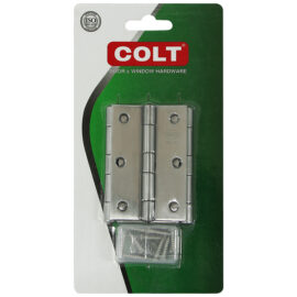 บานพับสแตนเลส COLT #31 3″X2″ SS304 (3อัน/แผง)