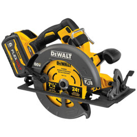 เลื่อยวงเดือนไร้สาย ไร้แปรงถ่าน 7-1/4″ (184มม.) 60V รุ่น DCS578T2-B1 DEWALT