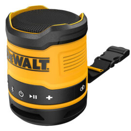 ลำโพง Bluetooth speaker ในรูปแบบ USB C rechargeable รุ่น DCR008 DEWALT