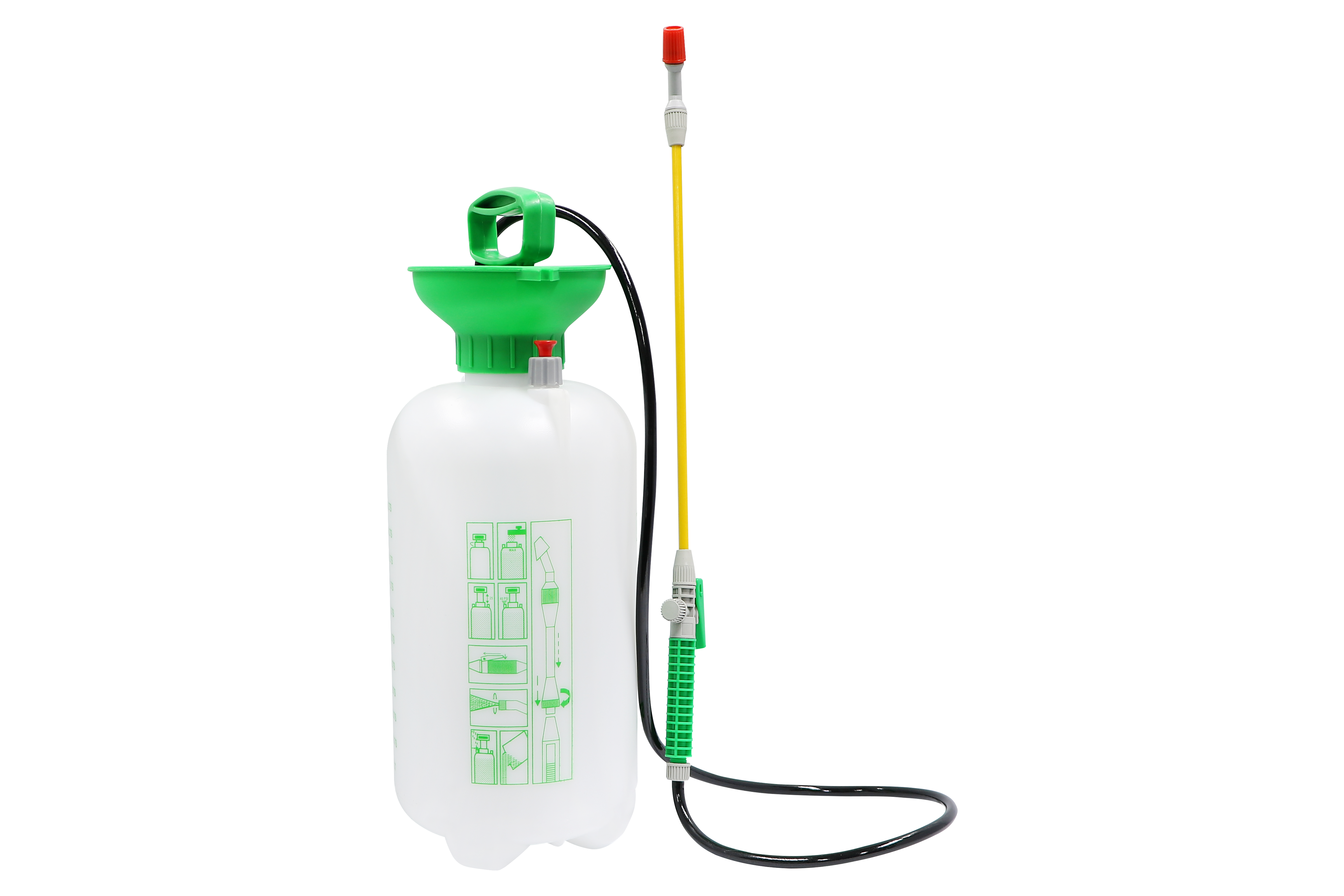 24-001-005 ถังพ่นยา 6 ลิตร (ถังขาว-ฝาเขียว) MIXPRO-6