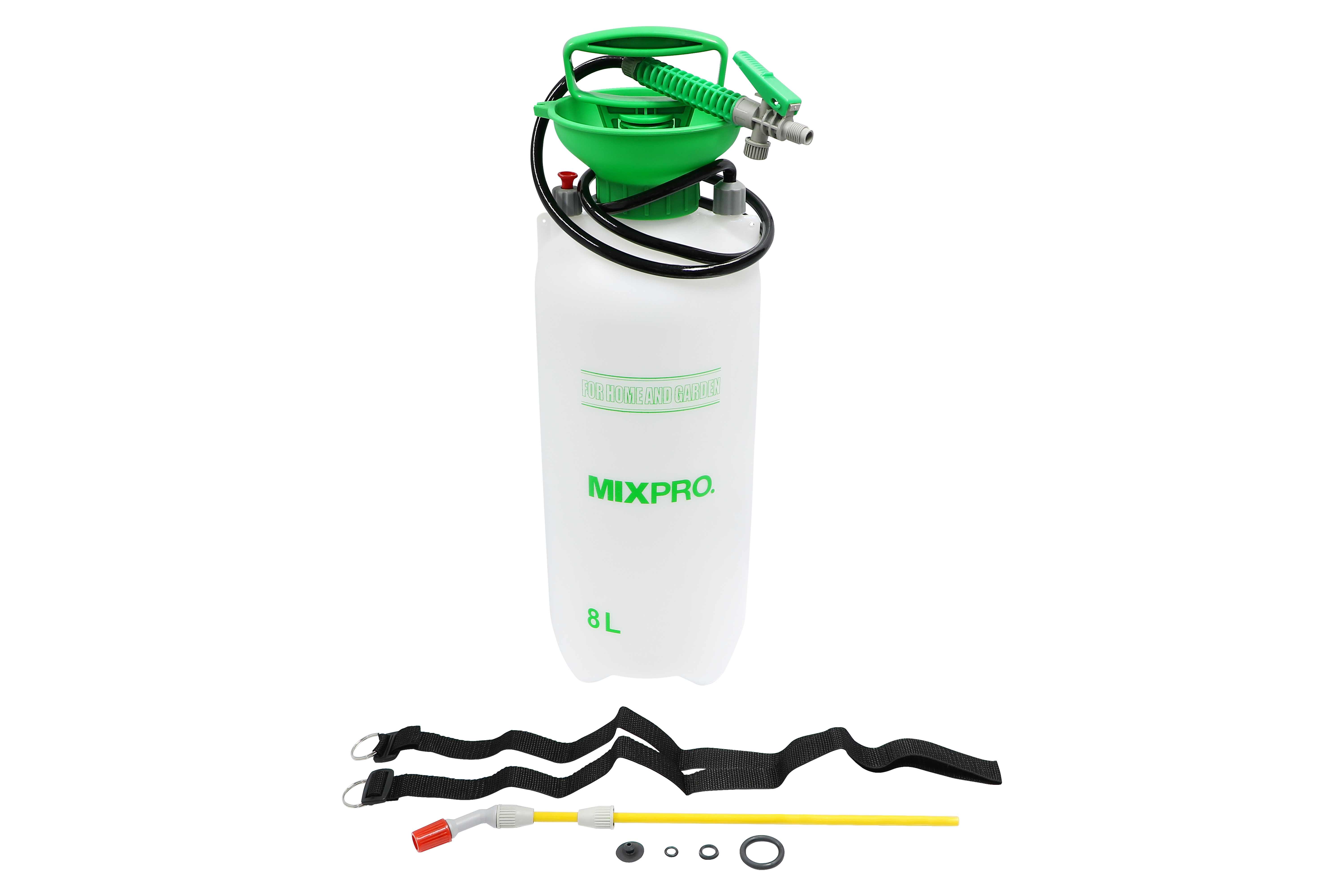 24-001-006 ถังพ่นยา 8 ลิตร (ถังขาว-ฝาเขียว) MIXPRO-3