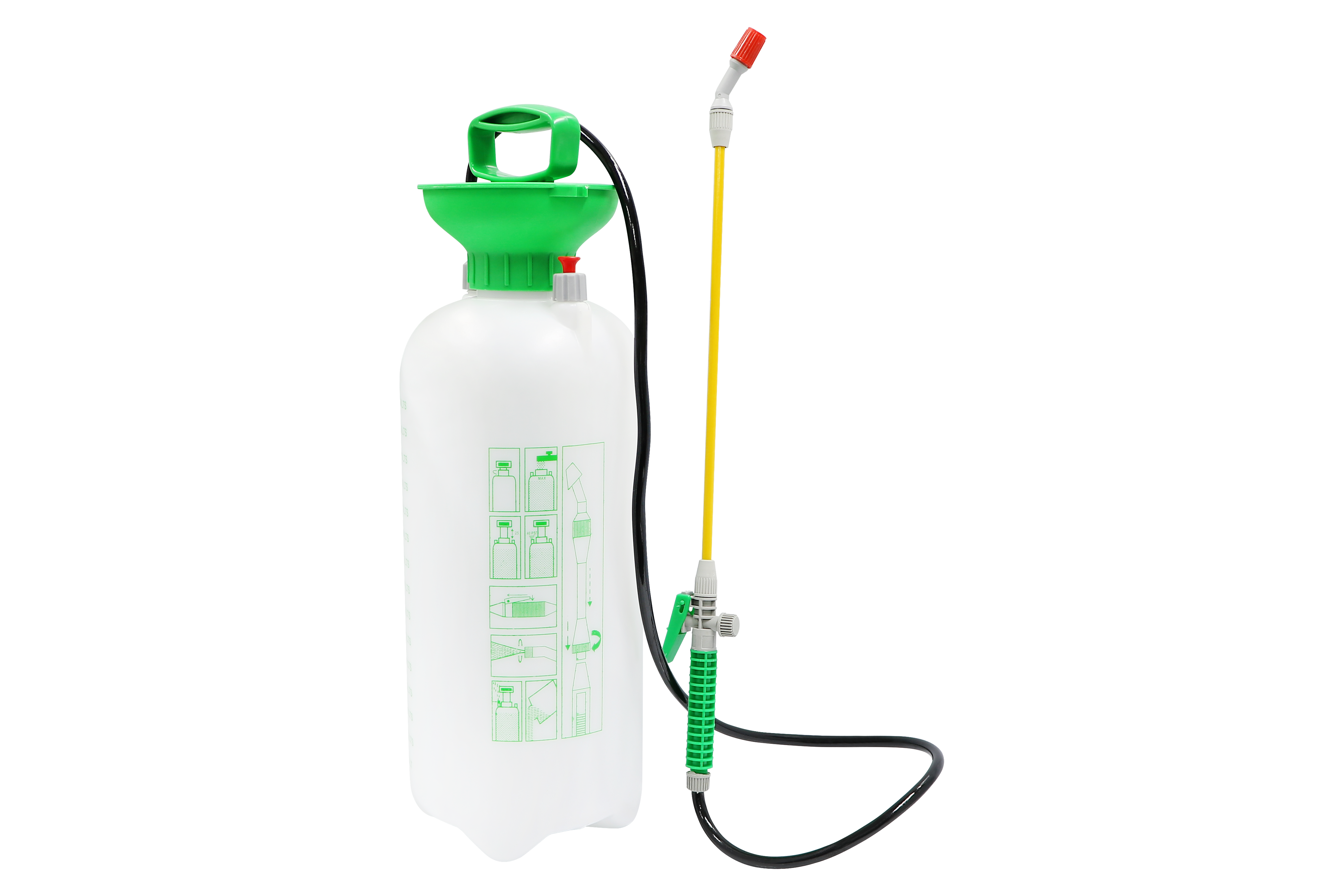 24-001-006 ถังพ่นยา 8 ลิตร (ถังขาว-ฝาเขียว) MIXPRO-6