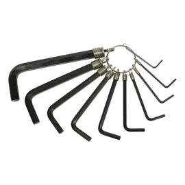 STANLEY ประแจหกเหลี่ยม 10 ตัว/ชุด (หุน) ชนิดห่อ รุ่น 69-230